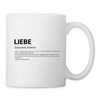 Wort Definition Liebe Geschenk Idee - Tasse - Weiß - Rechts