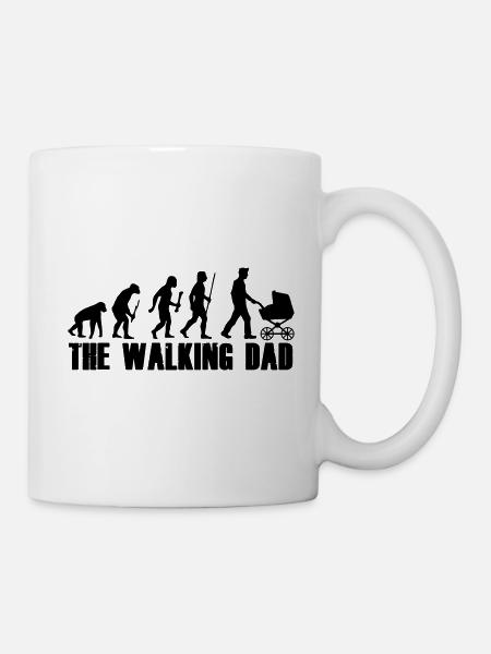 The Walking Dad - Tasse - Weiß