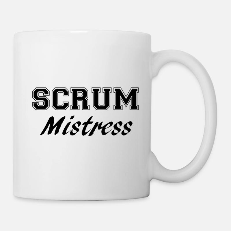scrum mistress - Tasse - Weiß