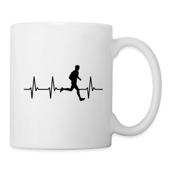Heartbeat Jogging Running Heartbeat Running Heartbeat - Mug - white - Right