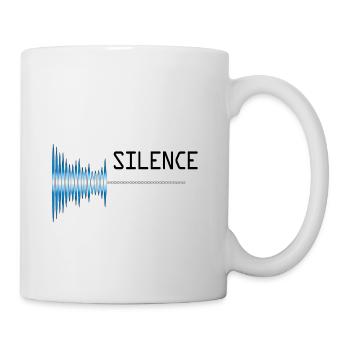 Sound silence Sound pollution verschmutzung - Tasse - Weiß - Rechts