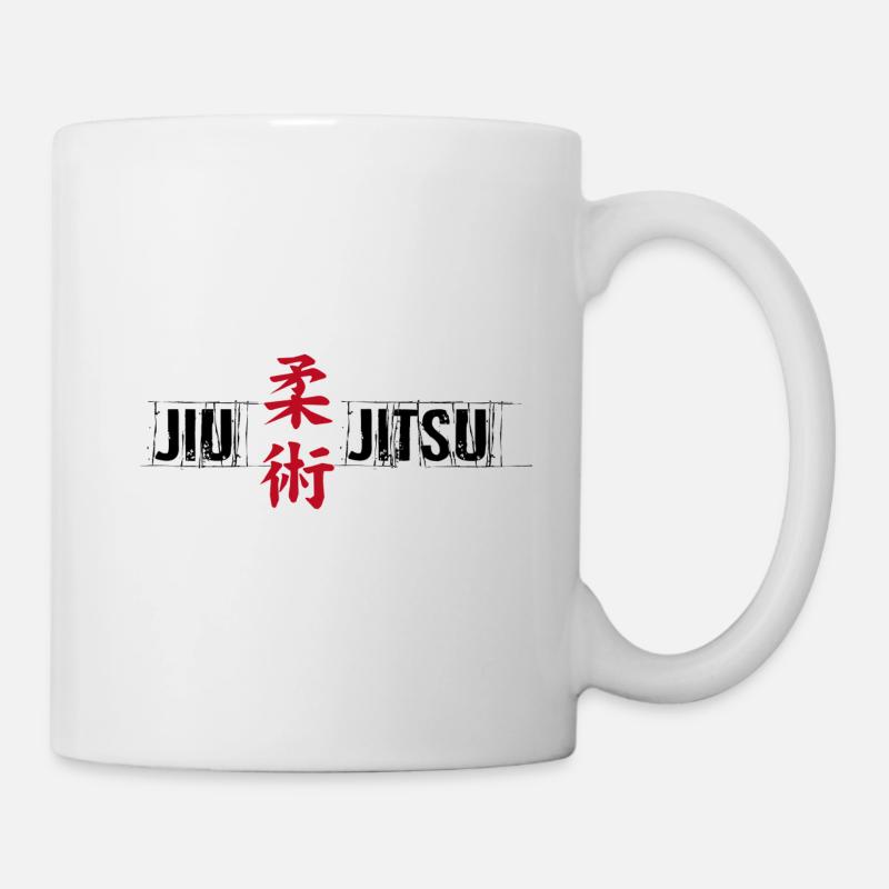 arts martiaux jiujitsu kanji - Mug blanc - blanc