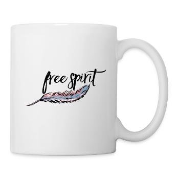Free Spirit with feather colored - Vol. 4 black - Mug - white - Right