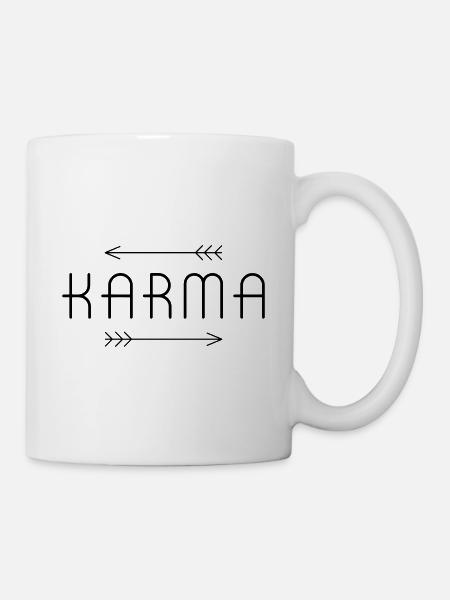Karma - Tasse - Weiß