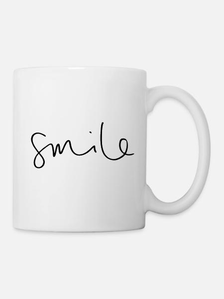 SMILE - Mug - white