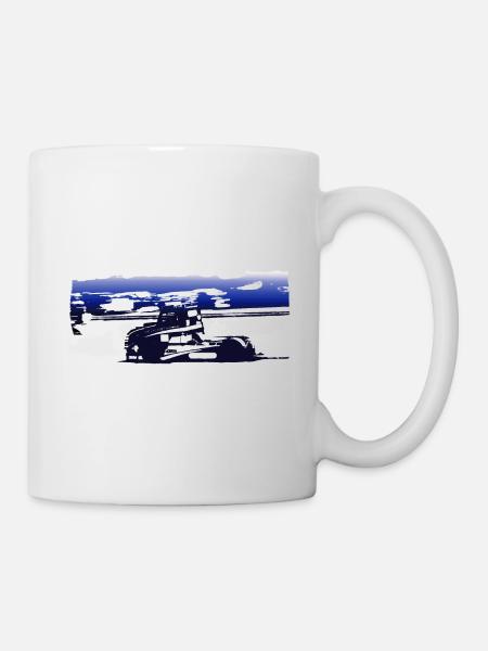 Rennwagen - Tasse - Weiß