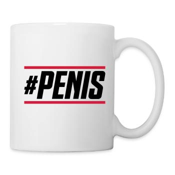 penis hashtag - Mug - white - Right