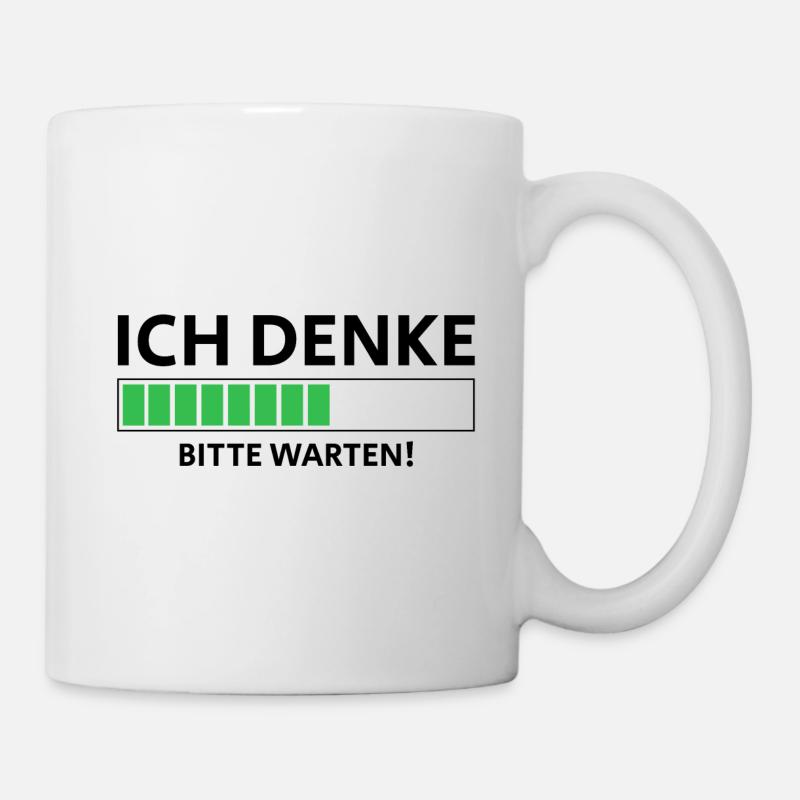 GAMING COMPUTER NERD GEEK DENKEN T-SHIRT - Tasse - Weiß