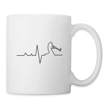 Baseball Herzlinie - Tasse - Weiß - Rechts