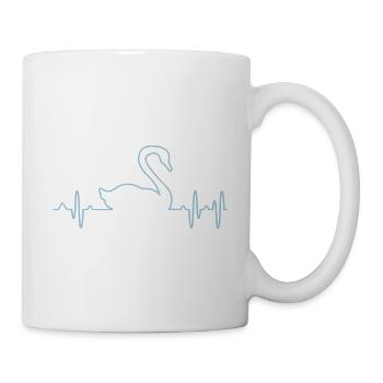 Schwan - Tasse - Weiß - Rechts