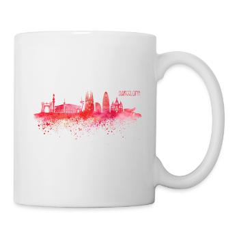 Skyline Barcelona Espagne - Mug blanc - blanc - Droite