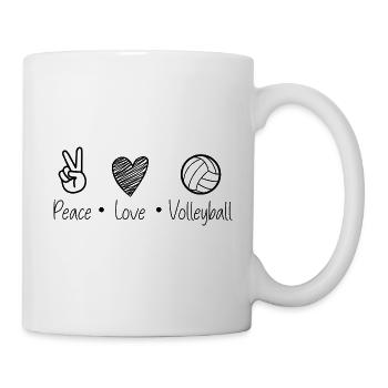 volley- - Mug blanc - blanc - Droite