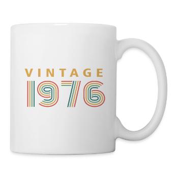 Jahrgang 1976 - Tasse - Weiß - Rechts