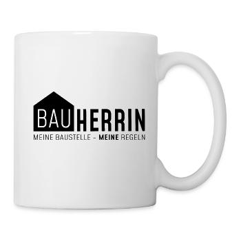 Meine Baustelle meine Regeln - Bauherrin - Tasse - Weiß - Rechts