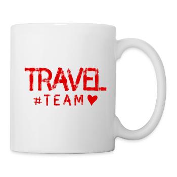 Reisen Travel Team Herz - Tasse - Weiß - Rechts