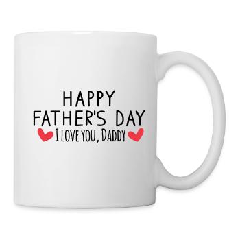 Happy Father's Day I Love Daddy - Mug - white - Right