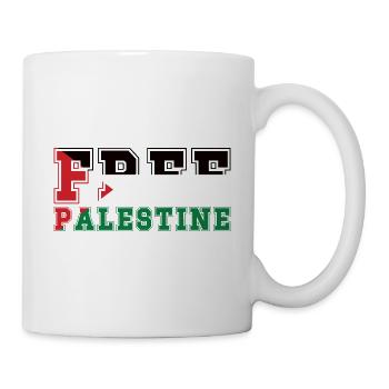 Free Palestine Gaza & Cisjordanie - Mug blanc - blanc - Droite