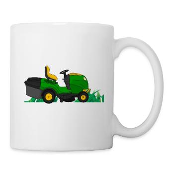 Sitz Rasenmäher Gärtner - Tasse - Weiß - Rechts