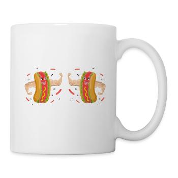 Culturisme Hot Dog Fitness Gym Hotdog - Mug blanc - blanc - Droite