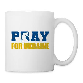Priez pour l’Ukraine Prière Personne Poison - Mug blanc - blanc - Droite