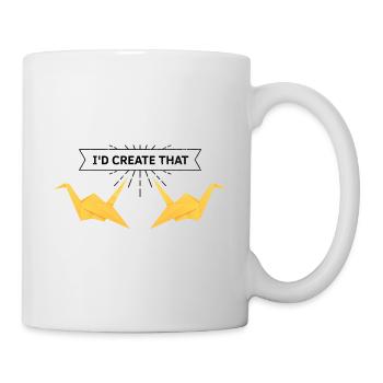 Japanese Origami Design and Kirigami Origami - Mug - white - Right