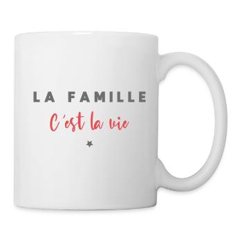 La famille c est la vie - Mug blanc - blanc - Droite