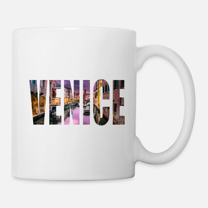 venice venedig - Tasse - Weiß