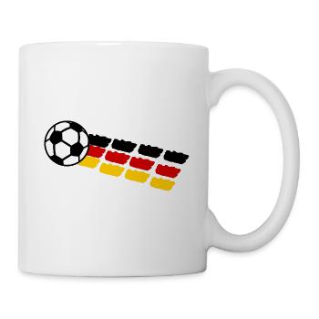 Deutsche Fußballer - Tasse - Weiß - Rechts