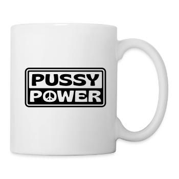 PUSSY POWER - Tasse - Weiß - Rechts