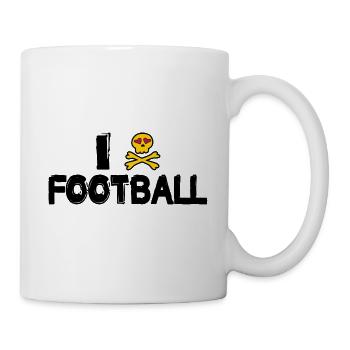 american football tackle linebacker quarterback - Mug - white - Right