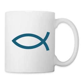 Jésus poisson Ichthys poisson poisson poisson - Mug blanc - blanc - Droite