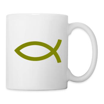 Jésus poisson Ichthys poisson poisson poisson - Mug blanc - blanc - Droite