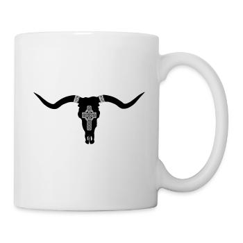 Crâne - Mug blanc - blanc - Droite