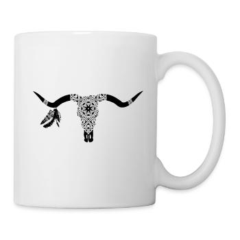 Crâne de Mandala - Mug blanc - blanc - Droite