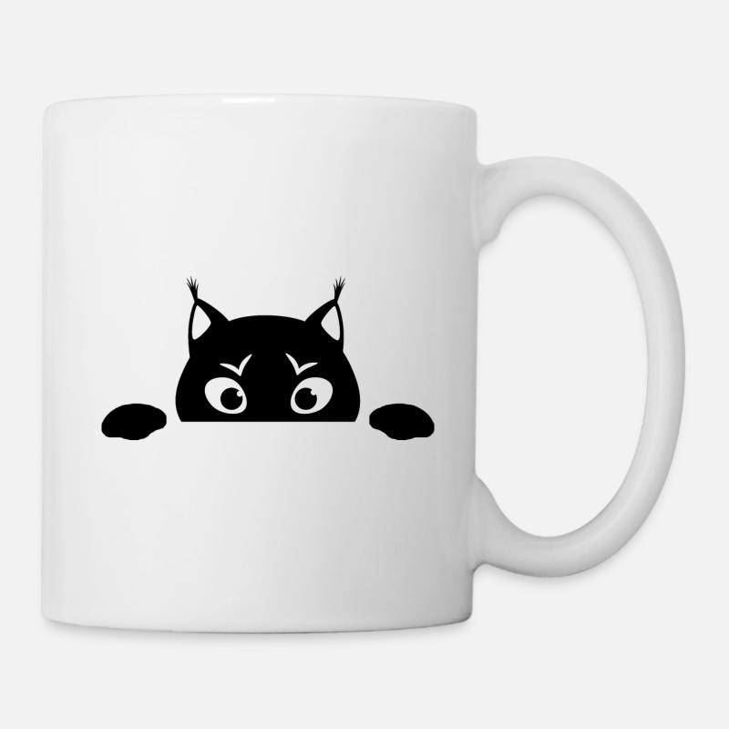 Lynx mignon - Mug blanc - blanc