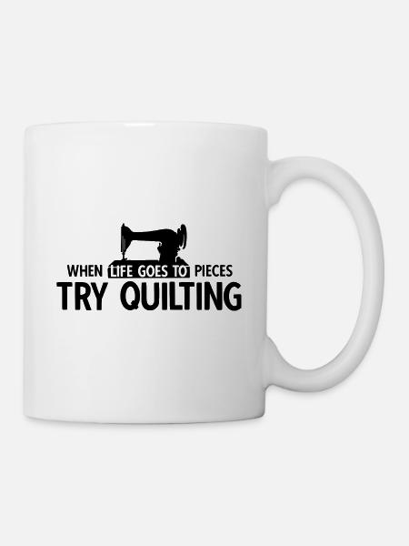 Quilten von Tagesdecken - Tasse - Weiß