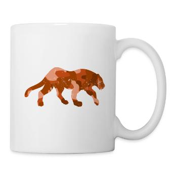 PANTHER Camouflage Wildlife Animal Lover Designs - Mug blanc - blanc - Droite