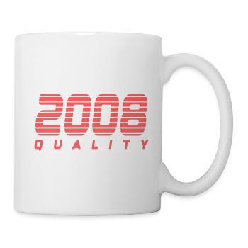 2008 quality | Farbe änderbar - Tasse - Weiß - Rechts