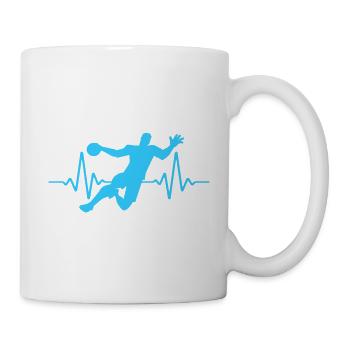 Heartbeat Handball Pulse | Couleur changeable - Mug blanc - blanc - Droite