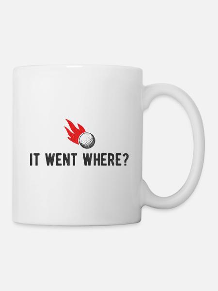 Golfplatz zum Golfen Golf - Tasse - Weiß