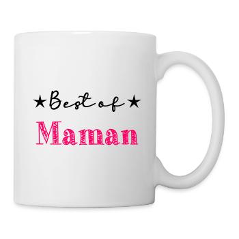 MAMAN,FÊTE DES MÈRES,BONNE FÊTE MAMAN,MERE - Mug blanc - blanc - Droite