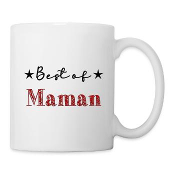 MAMIE. FÊTE DES MÈRES. BONNE FÊTE MAMIE. JE T'AIME - Mug blanc - blanc - Droite