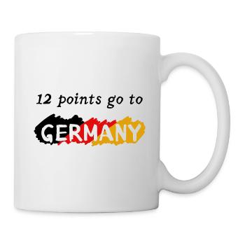 12 points go to Germany - Tasse - Weiß - Rechts