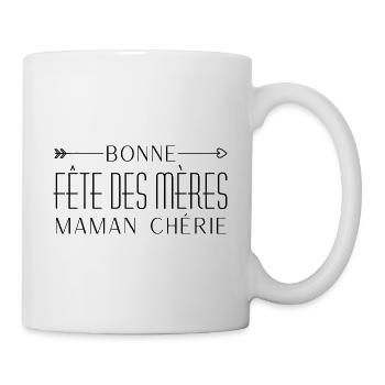 Bonne fête des mères maman chérie - Mug blanc - blanc - Droite
