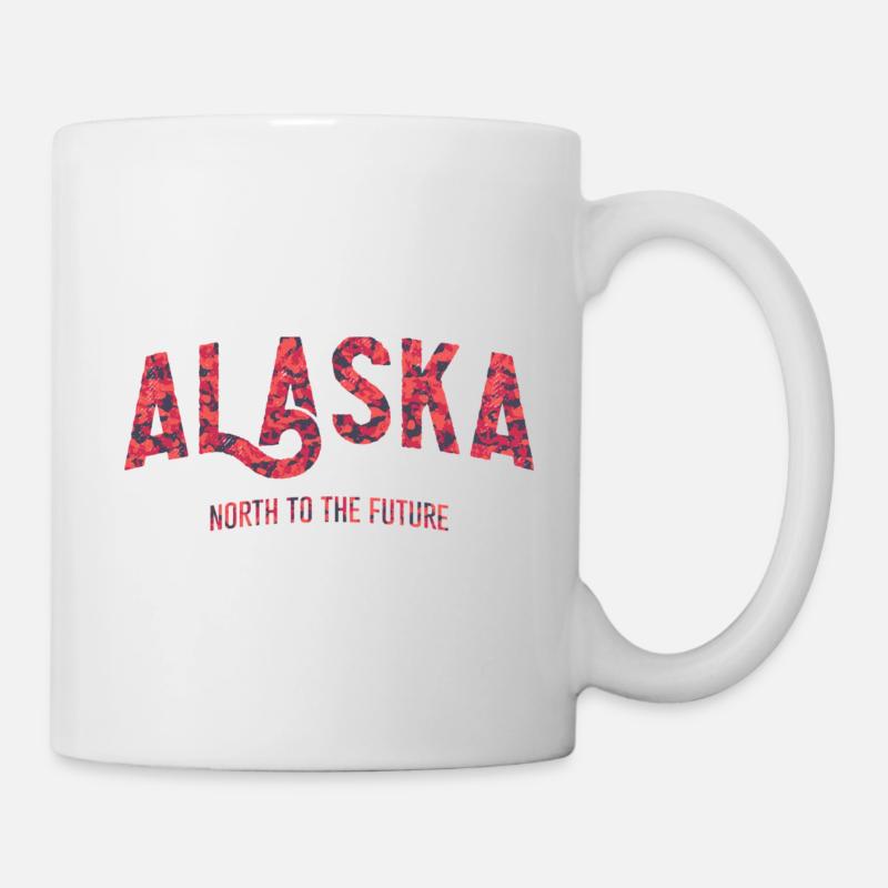 Alaska Camouflage Red Collection - États-Unis - Mug blanc - blanc