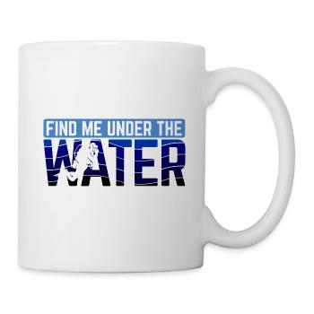 Apnoetaucher Freitaucher Taucher - Tasse - Weiß - Rechts