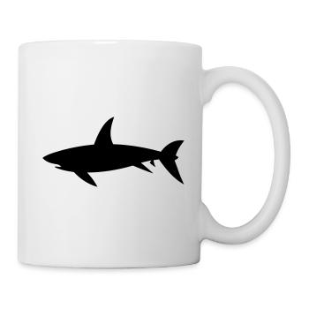 Requin - Mug blanc - blanc - Droite