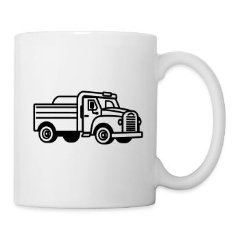 Camion - Mug blanc - blanc - Droite