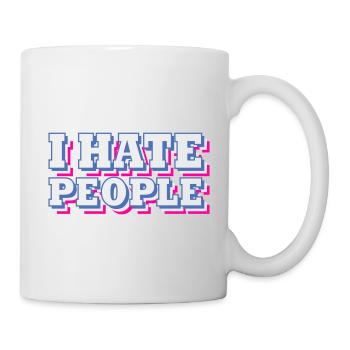 Je déteste les gens | Couleurs changeantes - Mug blanc - blanc - Droite