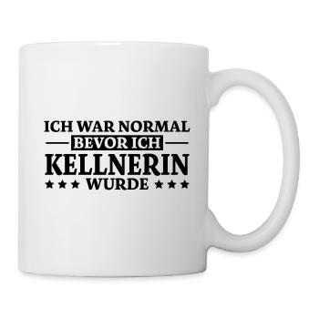Kellnerin Spruch Kellner Beruf Kellnerin Geschenk - Tasse - Weiß - Rechts